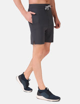 FITINC Stretchable Grey Shorts for Gym, Running, Jogging, Yoga & Cycling - FITINC