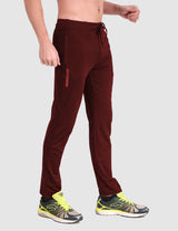Fitinc Slim Fit Maroon Trackpant for Workout - FITINC