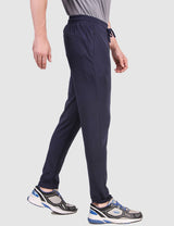 Fitinc Navy Blue Trackpant with Concealed Zipper Pockets - FITINC