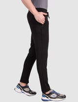 Fitinc Black Trackpant with Concealed Zipper Pockets - FITINC