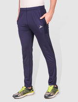 Fitinc Regular fit Navy Blue Activewear Trackpant - FITINC