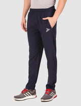 Fitinc NS Lycra Regular fit Navy Blue Trackpant for Men - FITINC