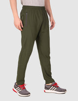 Fitinc NS Lycra Regular fit Olive Trackpant for Men - FITINC