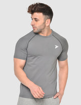 Fitinc Gymwear Grey T-shirt for Men - FITINC