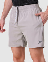 Fitinc Light Grey Shorts for Men with Zipper Pockets - FITINC