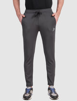 Fitinc Grey Trackpant with Concealed Zipper Pockets - FITINC