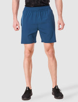 Fitinc Blue Shorts for Men with Zipper Pockets - FITINC