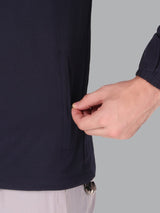 Fitinc Navy Blue NS Jacket for Men with Two Zipper Pockets - FITINC