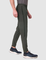 Fitinc NS Lycra Dryfit Grey Track Pants with Zipper Pockets - FITINC