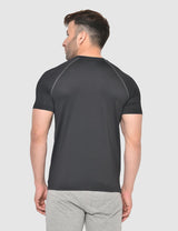 Fitinc Gymwear Black T-shirt for Men - FITINC