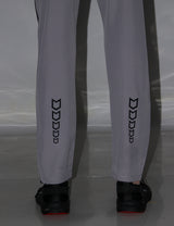 Fitinc NS Lycra Dryfit Light Grey Track Pants with Zipper Pockets - FITINC