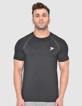 Fitinc Gymwear Black T-shirt for Men - FITINC
