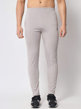 FITINC Premium Light Grey Track Pant for Men | Anti Microbial | Superdry | Breathable | Stretchable | 2 YKK Zipper Pockets - FITINC