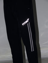 Fitinc NS Lycra Dryfit Navy Blue Track Pants with Zipper Pockets - FITINC