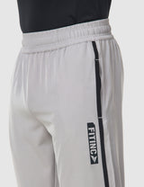 Fitinc NS Lycra Dryfit Light Grey Track Pants with Zipper Pockets - FITINC