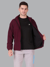 Fitinc Wine NS Jacket for Men with Two Zipper Pockets - FITINC