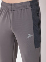 Fitinc Dobby Grey Trackpant for Men - FITINC