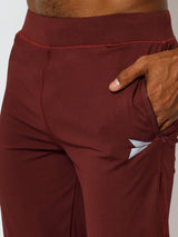 Fitinc Slimfit Maroon Trackpant for Gym & Yoga - FITINC