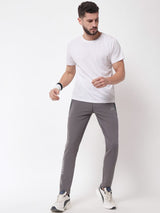 Fitinc Dobby Grey Trackpant for Men - FITINC
