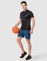 Fitinc Blue Shorts for Men with Zipper Pockets - FITINC