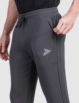 Fitinc Grey Trackpant with Concealed Zipper Pockets - FITINC