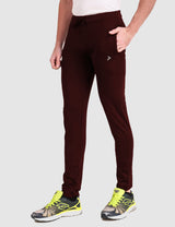 Fitinc Slim Fit Maroon Trackpant for Workout - FITINC