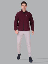 Fitinc Wine NS Jacket for Men with Two Zipper Pockets - FITINC