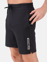 FITINC Stretchable Black Shorts for Gym, Running, Jogging, Yoga & Cycling - FITINC