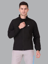 Fitinc Black NS Jacket for Men with Two Zipper Pockets - FITINC