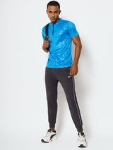 FITINC Slim Fit Dark Grey Jogger for Men with Double Piping & Zip Pockets - FITINC