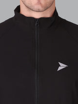 Fitinc Black NS Jacket for Men with Two Zipper Pockets - FITINC
