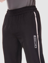 Fitinc NS Lycra Dryfit Black Track Pants with Zipper Pockets - FITINC