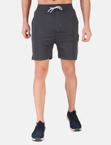 FITINC Stretchable Grey Shorts for Gym, Running, Jogging, Yoga & Cycling - FITINC