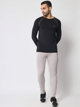 FITINC Premium Light Grey Track Pant for Men | Anti Microbial | Superdry | Breathable | Stretchable | 2 YKK Zipper Pockets - FITINC