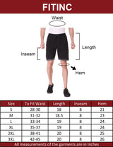 Fitinc N.S Lycra Black Shorts for Men with Zipper Pockets - FITINC