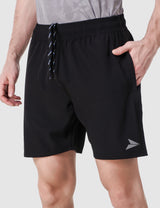 Fitinc Black Shorts for Men with Zipper Pockets - FITINC