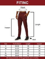 Fitinc Slimfit Maroon Trackpant for Gym & Yoga - FITINC