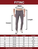 Fitinc Dobby Grey Trackpant for Men - FITINC