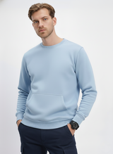 Ultra-Warm Fleece Sweatshirt - Sky Blue