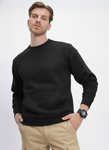 Ultra-Warm Fleece Sweatshirt - Black