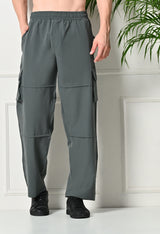 FITINC All Weather 6 Pocket Cargo Pants for Men - Grey