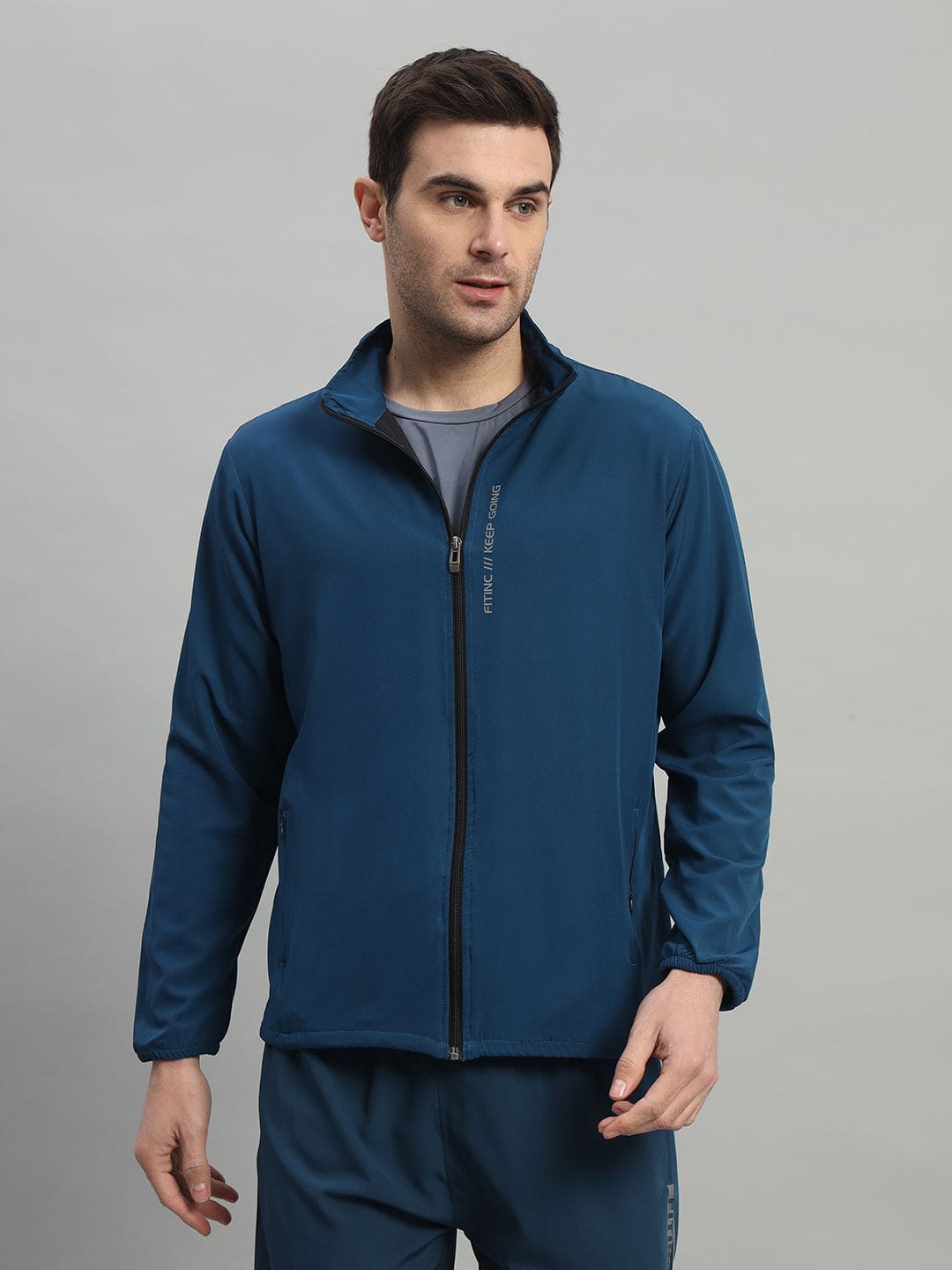 Sports Jacket with Concealed Zippers - Airforce – FITINC