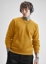 Ultra-Warm Fleece Sweatshirt - Mustard