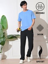 Men’s All-Season Relaxed Fit Track Pants - Black