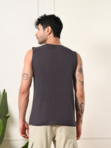 Easy-wear Seawolves Cotton Sando – Charcoal