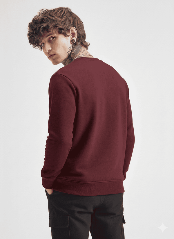 Ultra-Warm Fleece Sweatshirt - Wine