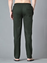 Essential Regular Fit Cotton Track Pant - Green