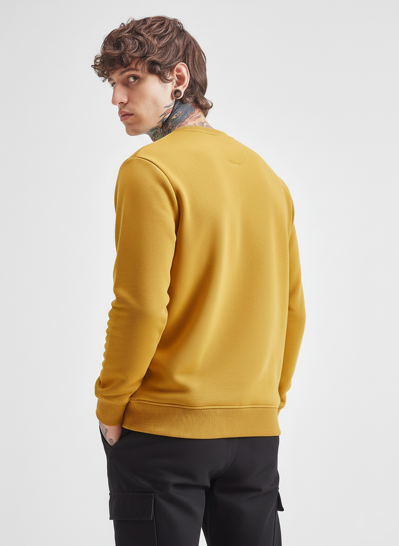 Ultra-Warm Fleece Sweatshirt - Mustard