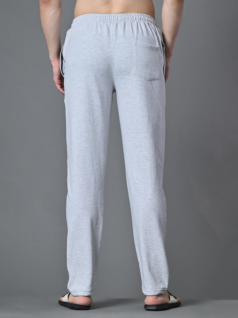 Essential Regular Fit Cotton Track Pant – Melange Grey