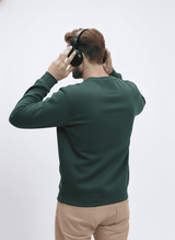 Ultra-Warm Fleece Sweatshirt - Bottle Green - Cleveland